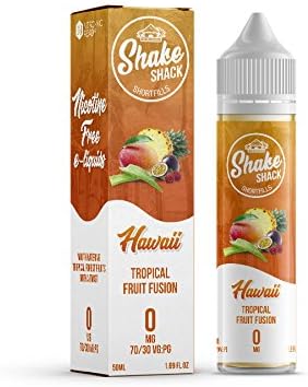 Shake Shack Shortfill E-Liquid - 70:30 VG/PG, 0mg 50ml (Hawaii Tropical Fruit Fusion)