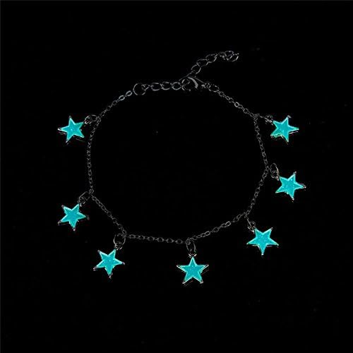 Sumanee Glow In The Dark Chain Anklet Ankle Bracelet Barefoot Sandal Beach Jewelry TOCA