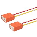 TOMALL H7 Ceramics Female Connector Pigtail for LED Replacement Headlight Socket Wiring Harness Conversion Kit