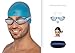 SwimElite Mirrored Swimming Goggles for Men and Women + Exclusive Swim Cap & Protective Case (Mirrored White)