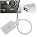 SmartEra Sync 3.5mm Male AUX Audio Jack to USB 2.0 Female Converter Cable (White)