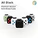 Antistress Fidget Cube Prime - Exclusive Quality Stress Reliever (All Black Premium)