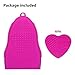 KEDSUM Silicone Makeup Brush Cleaning Mat, Brush Cleaner with Handy Hook, Makeup Washing Brush Scrubber, Silica Brush Washing Tools