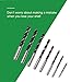 Brad Point Wood Drill Bit Set, Arterki 8pcs/set 3-10mm in Hard to Find Metric Sizes - Perfectly Placed Holes Everytime in Hard or Soft Wood with Compact Drill Driver Kit (Black)