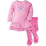 Gerber Toddler Girls' Micro Fleece Dress with Tights, Daisy, 4T