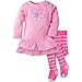 Gerber Baby Girls' Micro Fleece Dress with Tights, Daisy 3-6 Months