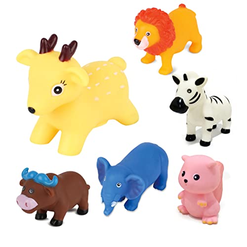 Little Bado Animal Squirts Baby Bath Set Toy 6 Pack Bathtub Bath Pool Bathroom Toy for Infants