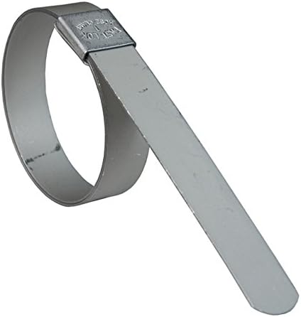 Dixon F Series Stainless Steel Pre-Formed Center Punch Band Clamps, 5/8" Bandwidth - 2-1/2" ID (50 pack)