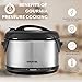 Gourmia Multifunction Electric 1-Hour Hot & Cold Smoker, Pressure Cooker, Slow Cooker and Steamer - 6.5 Qt - With Delay Timer & Removable Racks - 1300W - GPS650