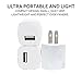 USB Wall Charger, Certified 5W / 1A USB Universal AC USB Home Travel [BUNDLE PACK] Power Wall Charger High Speed 1.0A Output for iPhone iPod Samsung Galaxy Sony HTC LG iPod Nokia (10 Pack) White