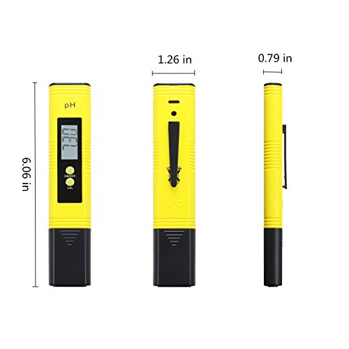 Stolife PH Meter, Digital PH Tester, Mini Water Quality Tester for Household Drinking Water, Hydroponics, Aquariums, Swimming Pools