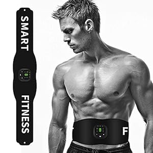 HJBH Abs Trainer Spierstimulator, Ems Spierstimulator, Work Out Power Fitness Abs Buiktrainer, Draagbare Fitness Trainer…