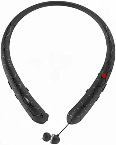 Bluetooth headphones, Seobiog Wireless Headphones Retractable Earbuds Sport Neckband Bluetooth headphones CSR 4.1 Stereo Bluetooth Earphones w/ IPX5 Sweatproof fo Gym Workout Talk Time Up To 15 Hours