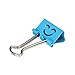 CP-nine Smiling Binder Clips ,19mm ,Assorted Colors ,40 Clips per Tub (8487)