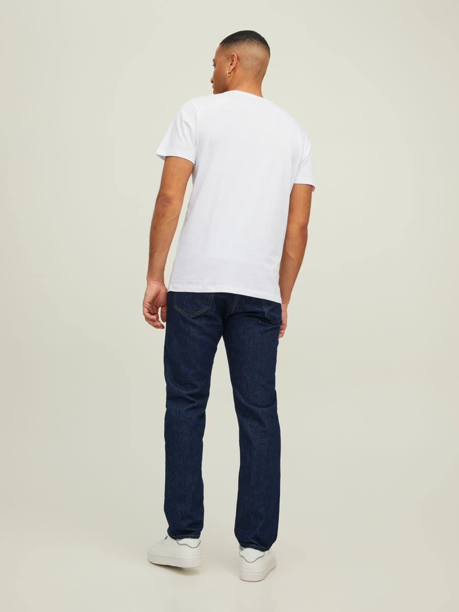 Jack & Jones Herren Jjethan Tee Crew Neck 3pk Mp Noos T Shirt, Schwarz, M EU 5