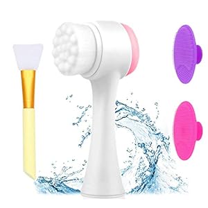 2-In-1-Facial-Cleansing-Brush-Silicone-Face-Mask-Brush-Silicone-Face-Scrubber-for-Anti-Aging-Skin-Cleanser-and-Deep-Exfoliator-Makeup-Tool-for-Facial-Skin-Care4PCS 4 In 1 Facial Cleansing Brush, Silicone Face Mask Brush Silicone Face Scrubber for Anti-Aging Skin Cleanser and Deep…