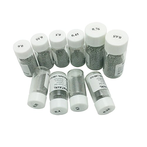 BEST 25K Leaded BGA Soldering Balls Reball Reballing Ball Sn63% Pb37% 10sizes (25000pcs/bottle) for GPU CPU IC Chip (10Bottles in 10sizes)