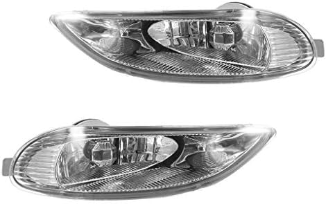 Zerama 1 Pair Bumper Fog Light Clear Len Front Lamps Set Replacement for Toyota Camry Corolla 2005-2008