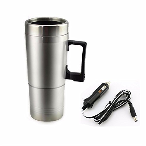 C-FUNN 12V 300ml Portable in Car Coffee Maker Tea Pot Vehicle Thermos Heating Cup Lid