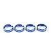Voodonala Aluminum Alloy Inner Accessories Air Conditioner Switch Cover CD Button Ring Trim for Ford F150 XLT 2016 2017 2018(Blue)
