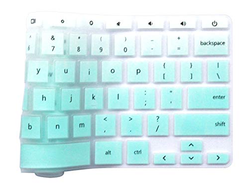 Keyboard Cover for HP Chromebook x360 11-ae Laptop & HP Chromebook 11 G2 G3 G4 G5 Series & HP Chromebook 11 G6 EE & HP 14" Touch-Screen Chromebook (NOT Fit HP Chromebook 11 G5 EE) Gradient Mint - Thumbnail 3