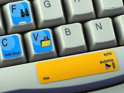 VIRTUAL DJ KEYBOARD STICKER