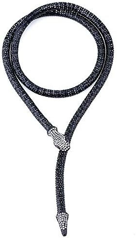 FEDONA Flexible Bendable Snake Jewelry Necklace Gothic Magnetic Choker Necklace - Versatile Can be Used as Waistband Bracelet