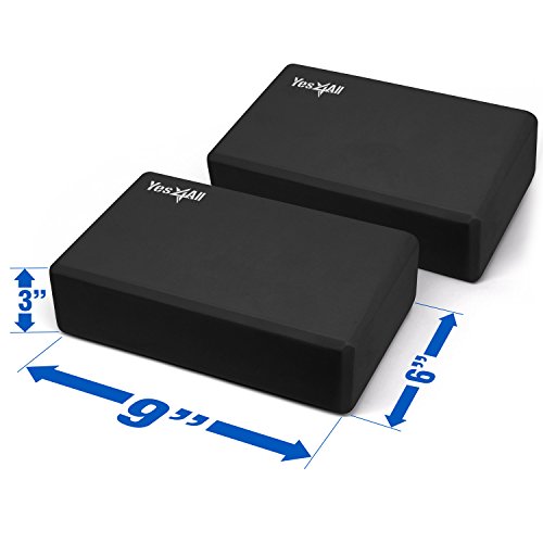 image for Yes4All Yoga Brick / Yoga Block 9x6x3 for Exercise, Pilates, Workout, 