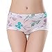 MyGxR Breathable Silky Ice Silk Sexy Cute Women Briefs Underwear Bikini Mid Rised with White Color for Girls Pack of 5 Size 7 8 (US 7-9/XL)