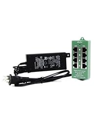 wt at 4   48 V60 W Active 802.3 af at 4 puertos PoE inyector con 48 V fuente de alimentación de 60 W, certificado UL