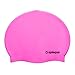 Silicone Solid Swim Cap - Waterproof, Comfortable Stretch Fit, For Men and Women, Suitable For Long Hair - For Swimming, Diving & Snorkeling - By Splaqua