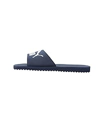 Puma Unisex-Adult Purecat Slide, Inky Blue-White, 7