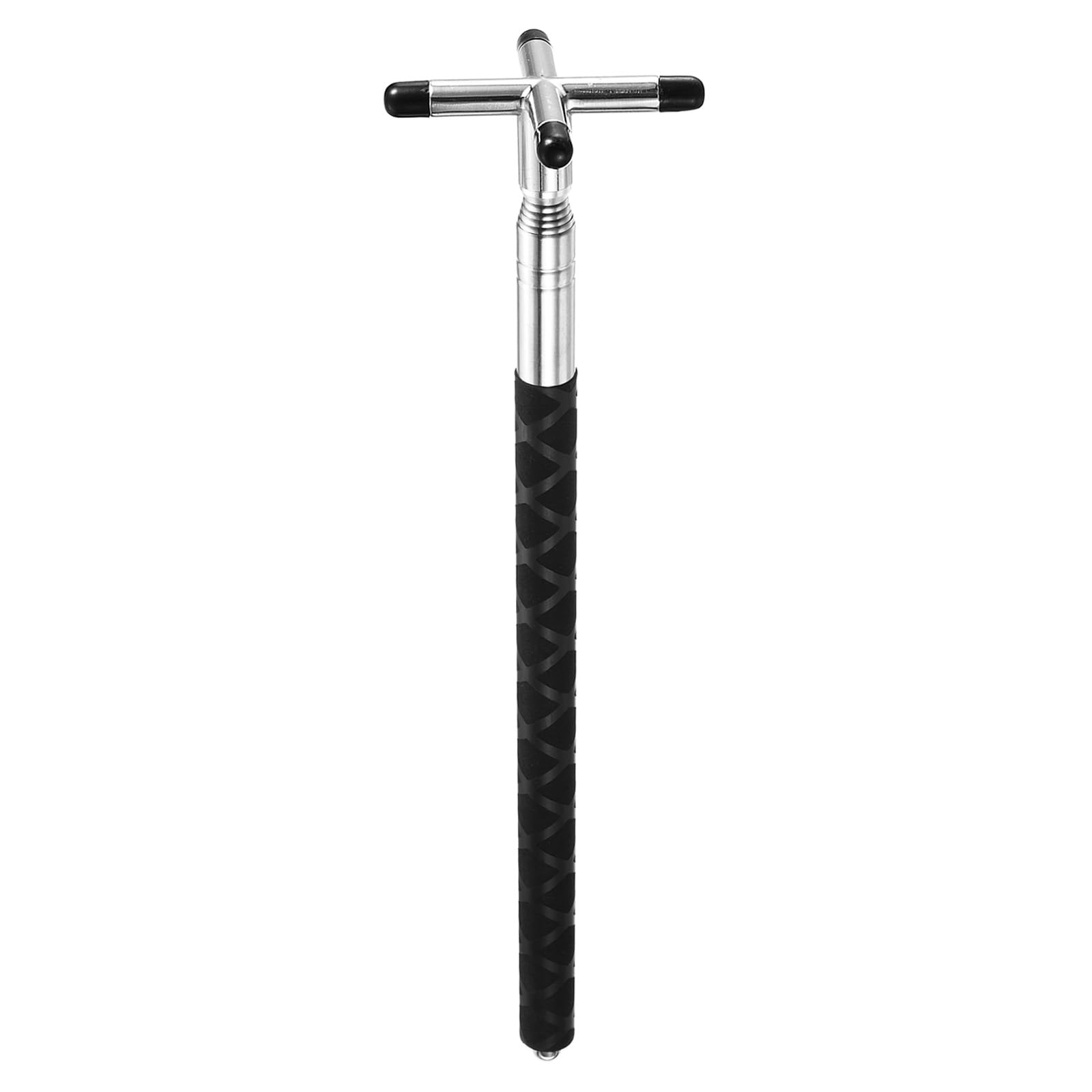 M METERXITY Retractable Billiards Cue Stick Bridge with Removable Cross Bridge Head - Silicone Handle Billiards Table Accessory, Apply to Party/Club/Home Silver