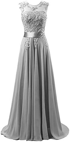 Edaier Women's Beaded Chiffon Evening Dresses