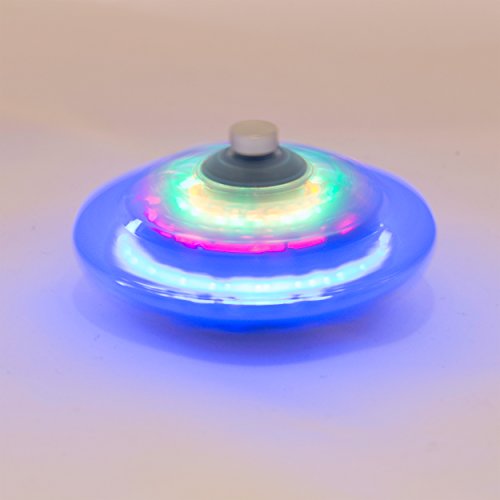 Funtime Gifts Playmaker Toys Products Assorted Infinite Spinning Top Light Up Unidentified Flying Object