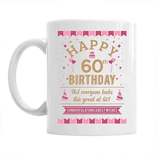 60th Happy Birthday Gift Mug Present for 60