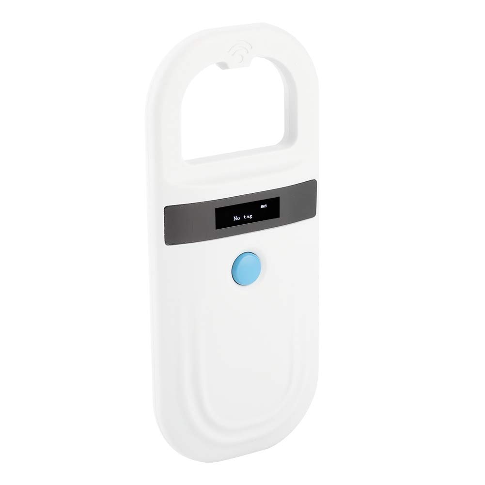 Animal Chip ID Scanner, USB Recharge ID Reader Mini Microchip Pet Tag Scanner with OLED Display Screen Support FDX-B (ISO11784 / 85) and EMID