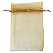 COTOSEY Gold 60Pcs Sheer Organza Drawstring Pouches Gift Bags 6x9 Inches (Gold 60Pcs 6x9)