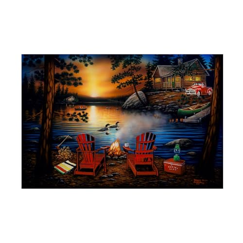 Trademark Fine Art Canvas Wall Art - Robert Andrea 'Kakagi Lake' Wall Art for L…
