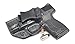 Concealment Express IWB Holster fits S&W Shield 45 | RH | CF BLK KYDEX | USA Made | Rounded Gear