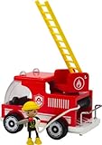 Hape Classic Fire Truck Toddler Wooden Play Set