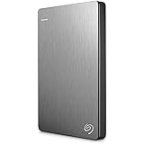 Seagate Backup Plus Slim 2TB Portable Hard Drive External USB 3.0, Silver + 2mo Adobe CC Photography (STDR2000101)