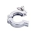 Set of 1 NW/KF-16 Aluminum Vacuum Clamps + Aluminum Centering O-rings with FKM/Viton Seal , Vacuum Part