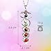 HoodaSpa 7 Chakra Handmade Pendant Necklace Genuine Gemstone Pendant with 18.5” Stainless Steel Chain for Energy, Balance, Healing, Confidence and Relaxation in Specially Crafted Gift Box.
