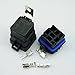 DC 12V 40A Universal Car Vehicle Waterproof Sealed Integrated Relay Kit & Base (4-Pin Relay)