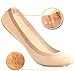 Jarseen 4 Pairs Women's No Show Liner Non Slip Nylon Hidden Socks (4Nude)