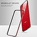 RANVOO iPhone 8 Plus/iPhone 7 Plus Case, Premium Bumper Case Flexible Protective Aluminum TPU Hybrid Bumper Frame [Support Wireless Charging] for Apple iPhone 8 Plus and iPhone 7 Plus, Red [Armor]