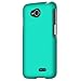 LG Optimus L70 (Metro PCS) Slim Light Hybrid Snap On Non-Slip Matte Hard Case Protex Rubberized Rubber Coating Protective Case - Mint - Retail Packaging