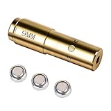 MidTen 9mm Bore Sight Cal Red Dot Boresighter Rem Gauge with Three Batteries