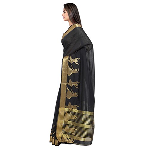 Rajnandini Women's Cotton Zari Work Saree(JOPLNB2119__Free Size) - Image 3